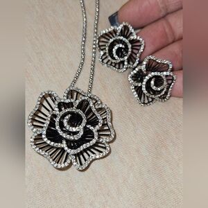 Earrings & Matching necklace & pendant